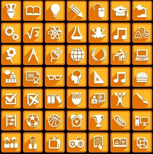 creative white social icons vector graphic
