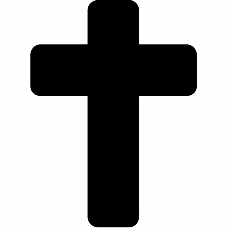 cross sign icon flat silhouette symmetric outline 