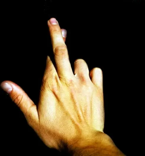 crossed fingers