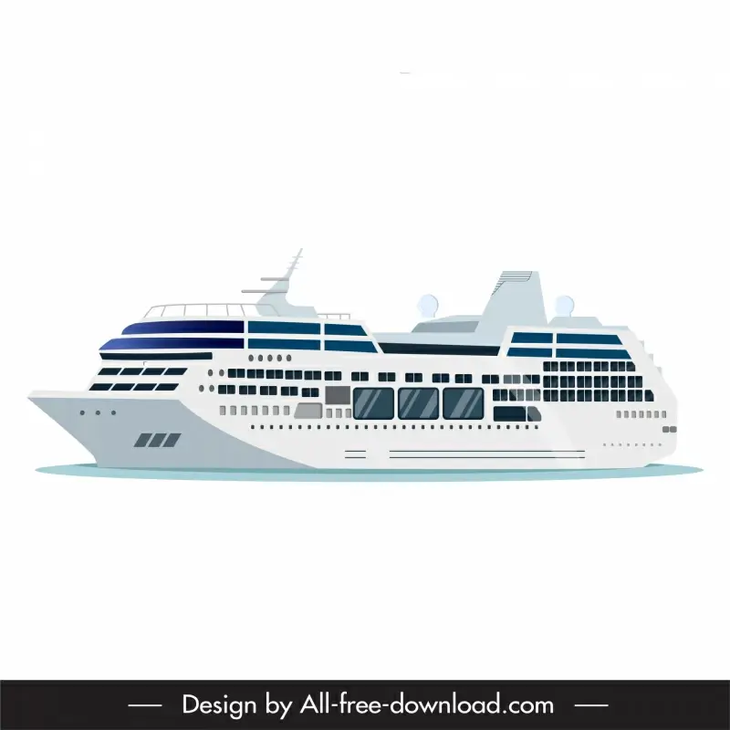cruise ship icon modern design