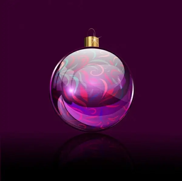 crystal sphere icon shiny colorful 3d design