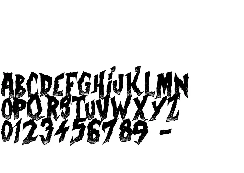 Curse of the Zombie Font in truetype .ttf opentype .otf format free and