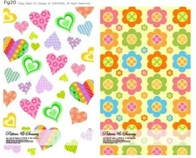 cute background series vector