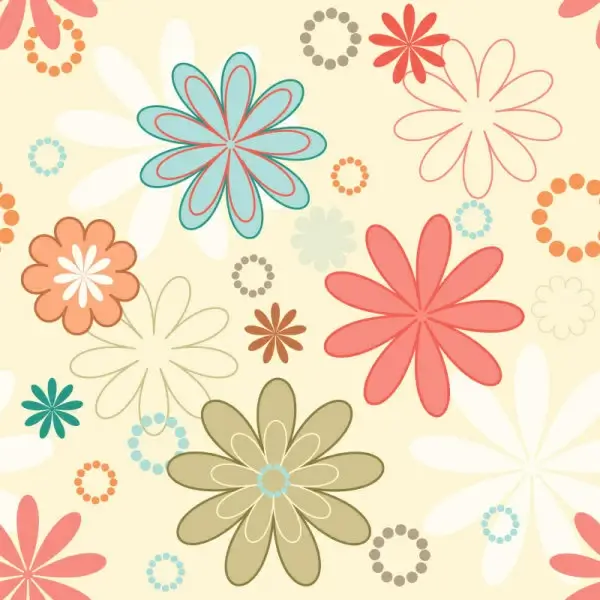 cute cartoon decorative pattern background vector