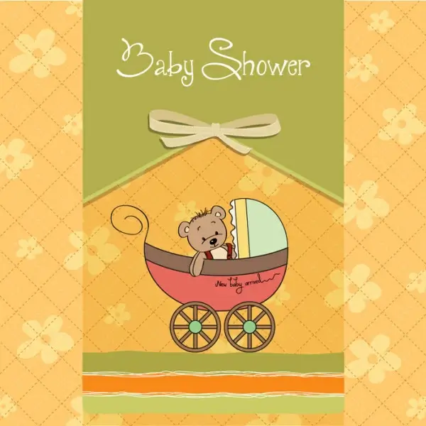 cute child style card vector graphics