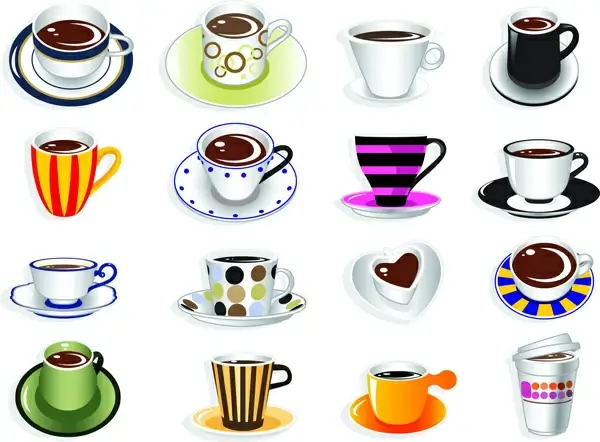 cute coffee cup vector graphic
