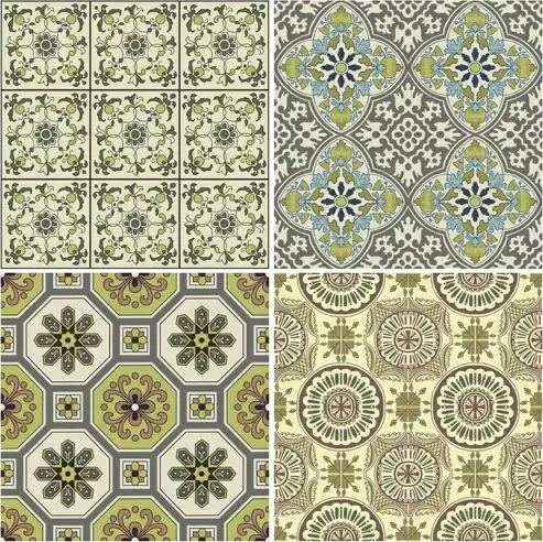 cute floral decor pattern vector 