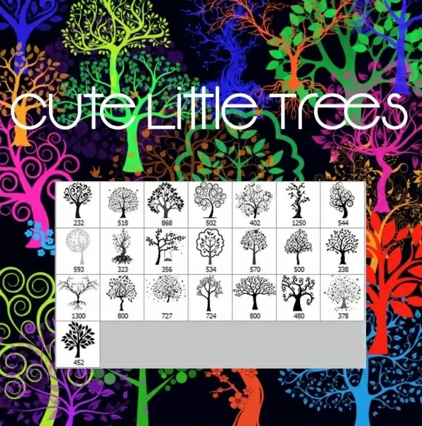 cute little trees