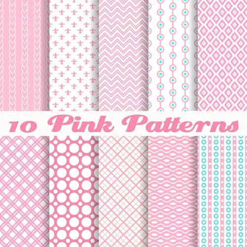 cute pink pattern vector graphics 