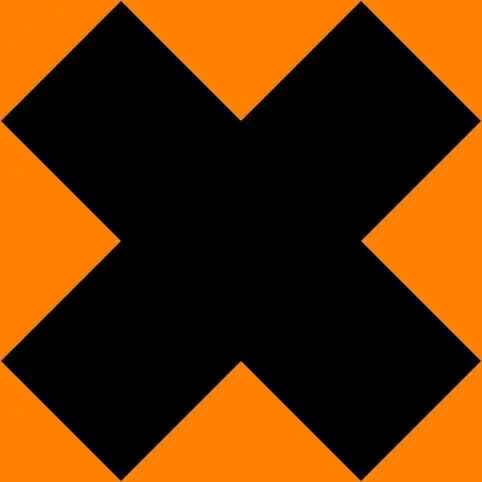 Danger Sign Cross 1 Pattern clip art