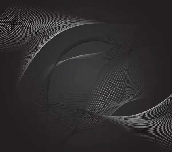 dark abstract back swirls lines vector design
