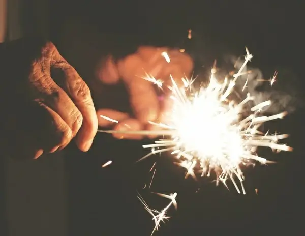 dark fire firework flash hand light night smoke