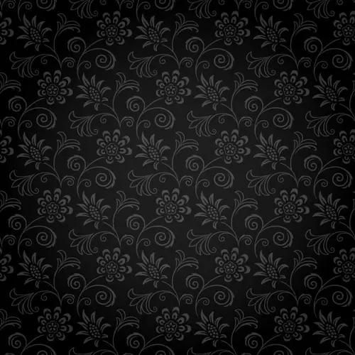 dark ornate floral seamless pattern vector
