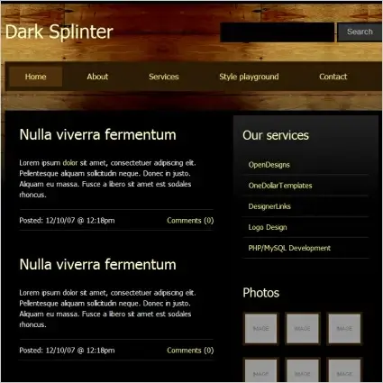 Dark Splinter Template