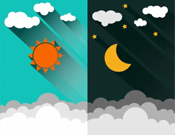 day and night background