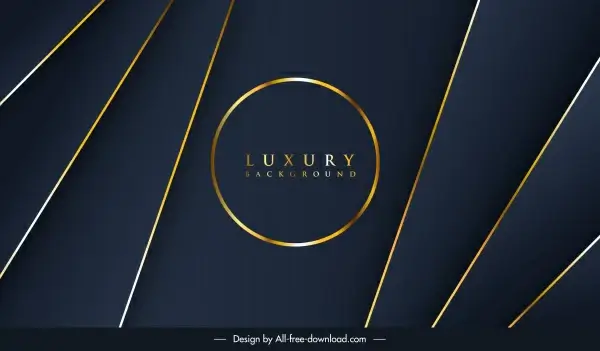 decorative background luxury golden dark lines circle decor