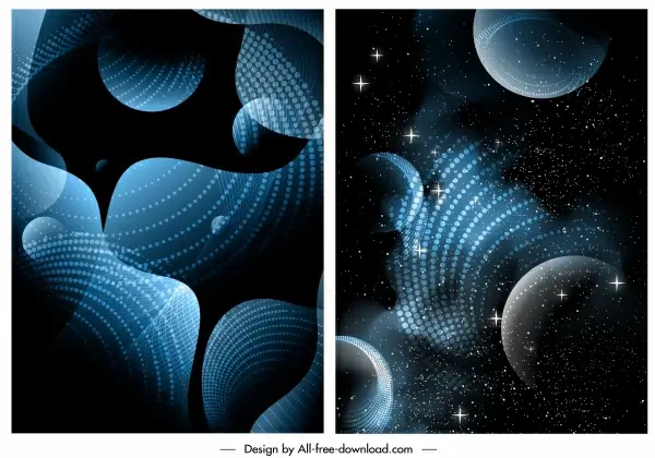 decorative background modern sparkling abstract space sketch