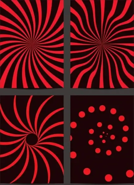 decorative background twisted red lines spots decoration