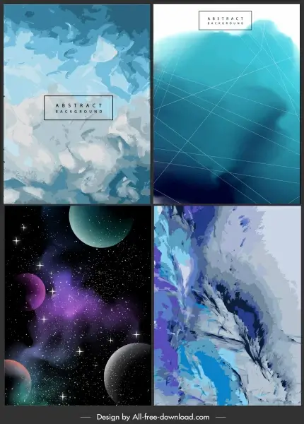 decorative backgrounds modern abstract space geometric decor