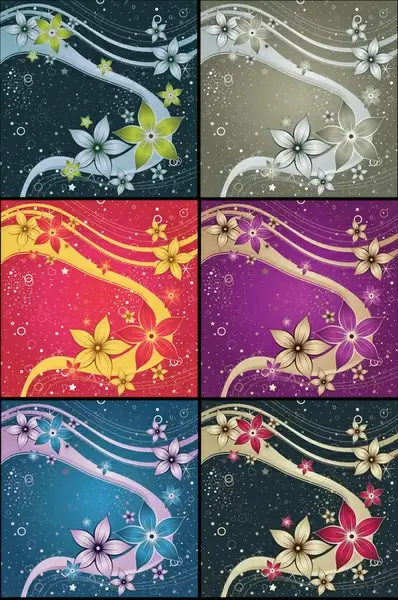 decorative color pattern background design elements