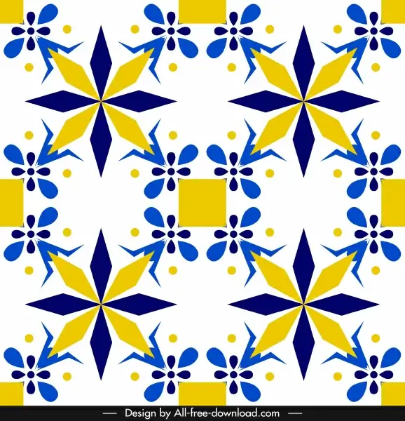 decorative pattern colorful elegant abstract symmetric flat design