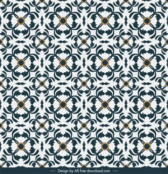 decorative pattern illusive symmetric repeating shapes