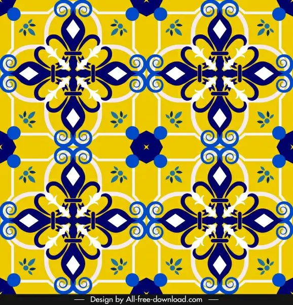 decorative pattern template classical eurpean elegant symmetric design 