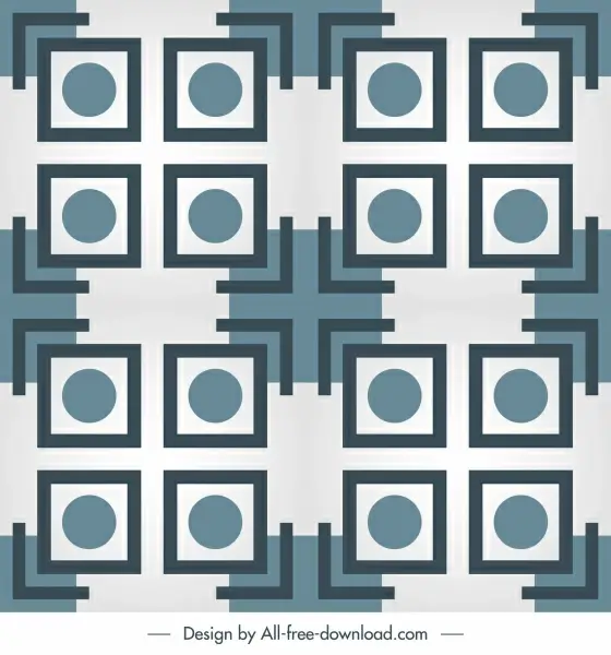 decorative pattern template flat symmetric geometry repeating sketch
