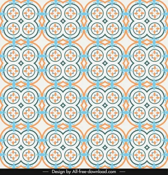 decorative pattern template repeating symmetric illusion design