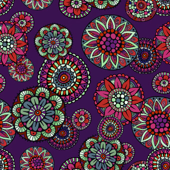 decorative seamless pattern vector