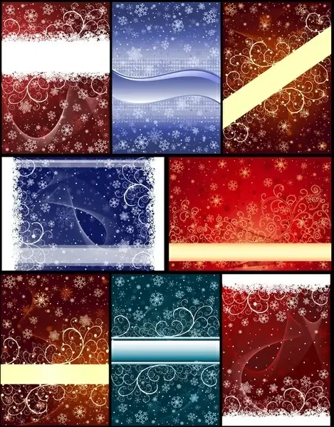 delicate snowflake christmas background vector