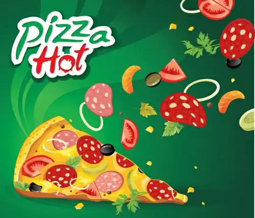delicious fast food vector set