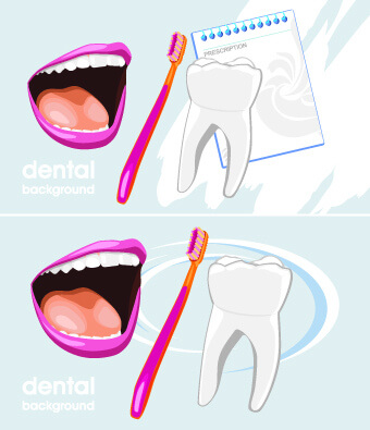 dental backgrounds vector