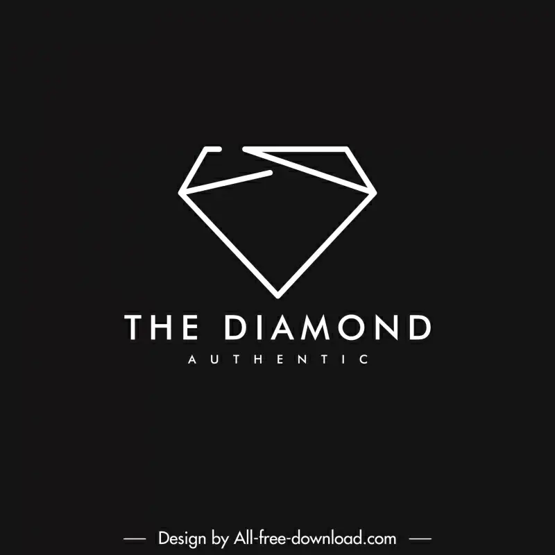 diamond logo flat contrast geometric shape