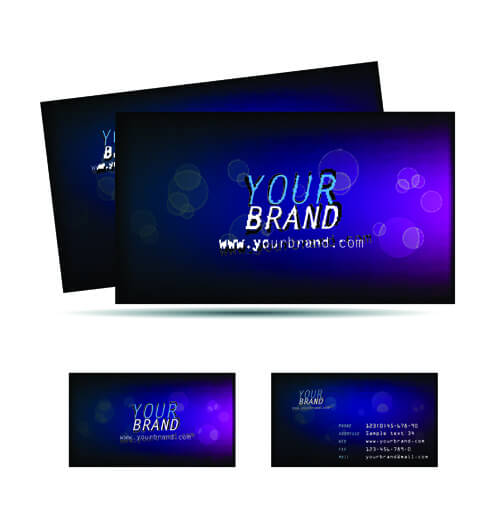 different business cards design vector graphics 