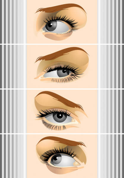 different eyes design vector