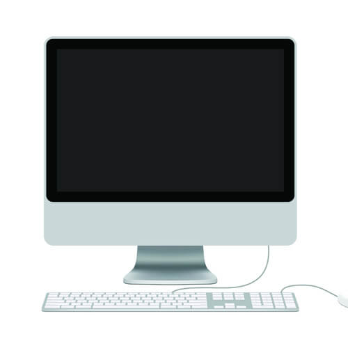 different lcd monitor design vector