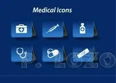 different medical icon vector set
