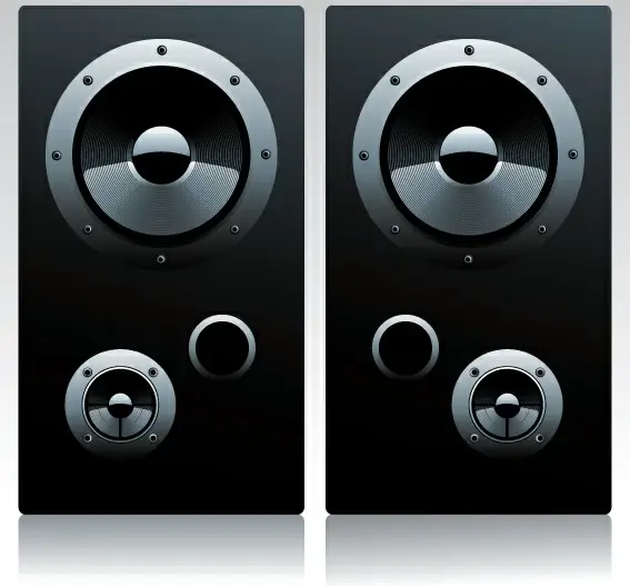 different speaker system design vector set