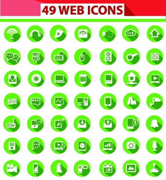 different web icon set