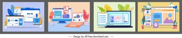 digital media background templates computing sketch colorful classic