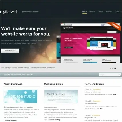 Digital Web Template 