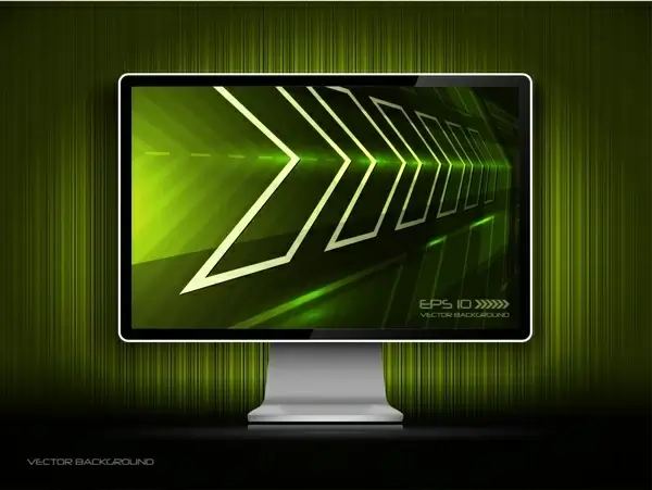 screen advertising background modern dynamic arrows decor