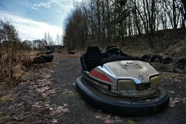 disused bumper car