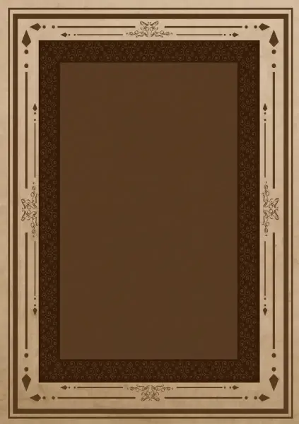 document border design brown arrows classical style