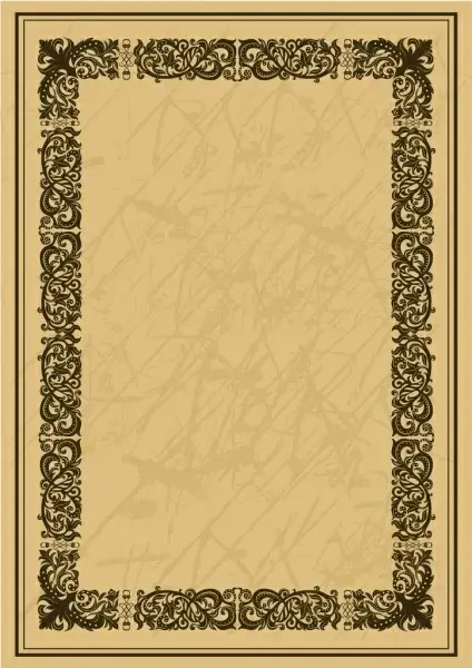 document border template seamless decoration classical style