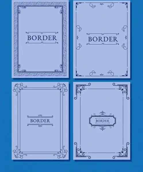 document border templates classical symmetric design