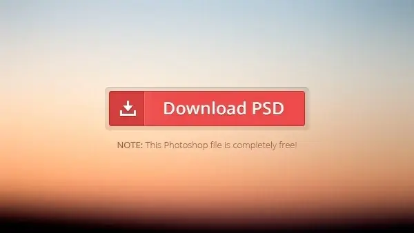 Download Button PSD 