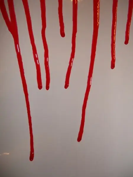 dripping blood