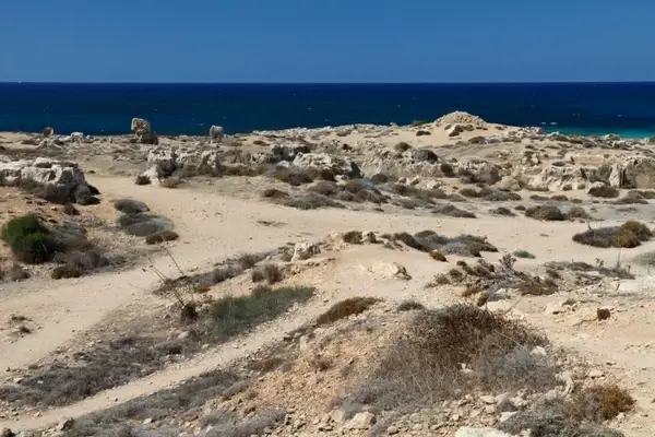 dry deserted coast
